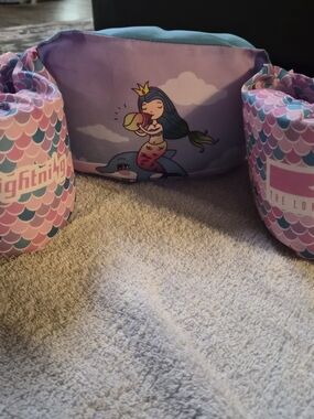 Kids Mermaid Swim Float Vest Puddle Jumper 30–50 lbs Arm Floaties